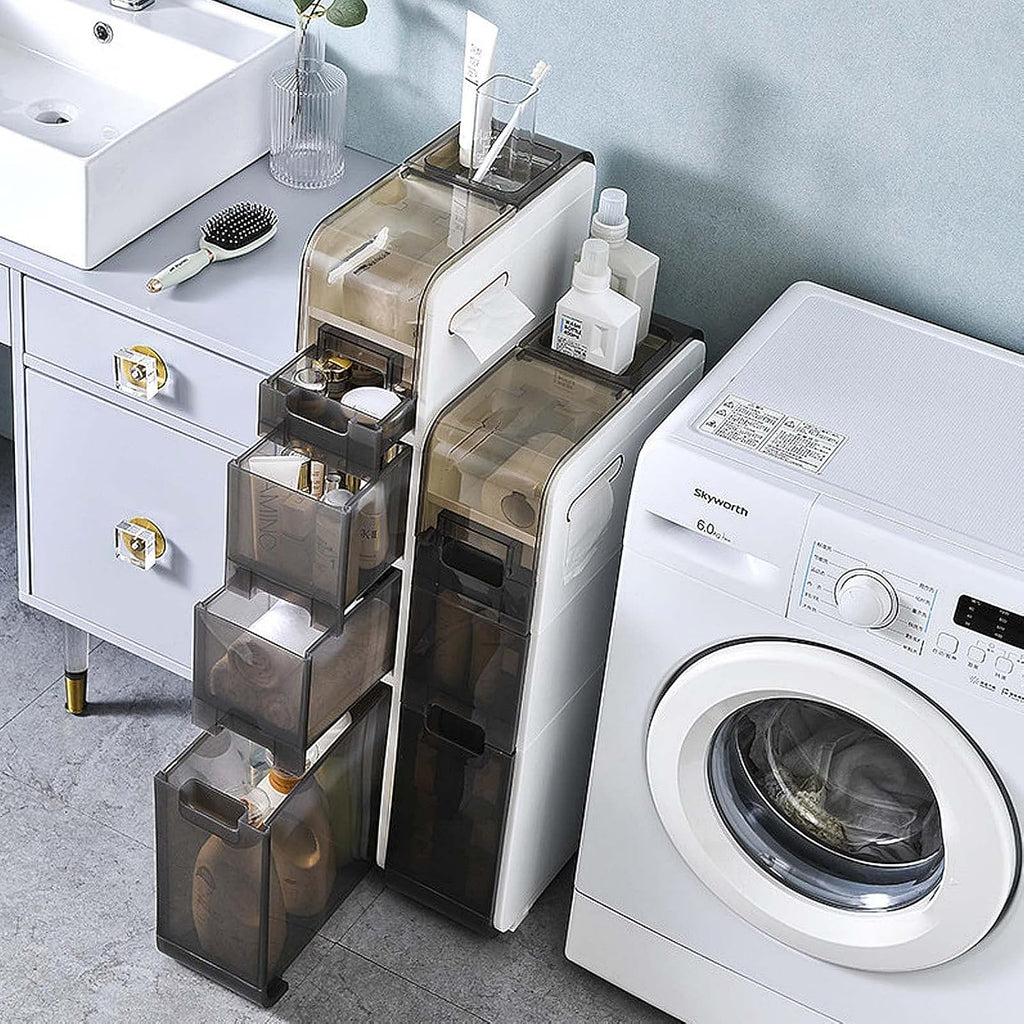 Slim-Fit Multi-Functional Storage Cabinet