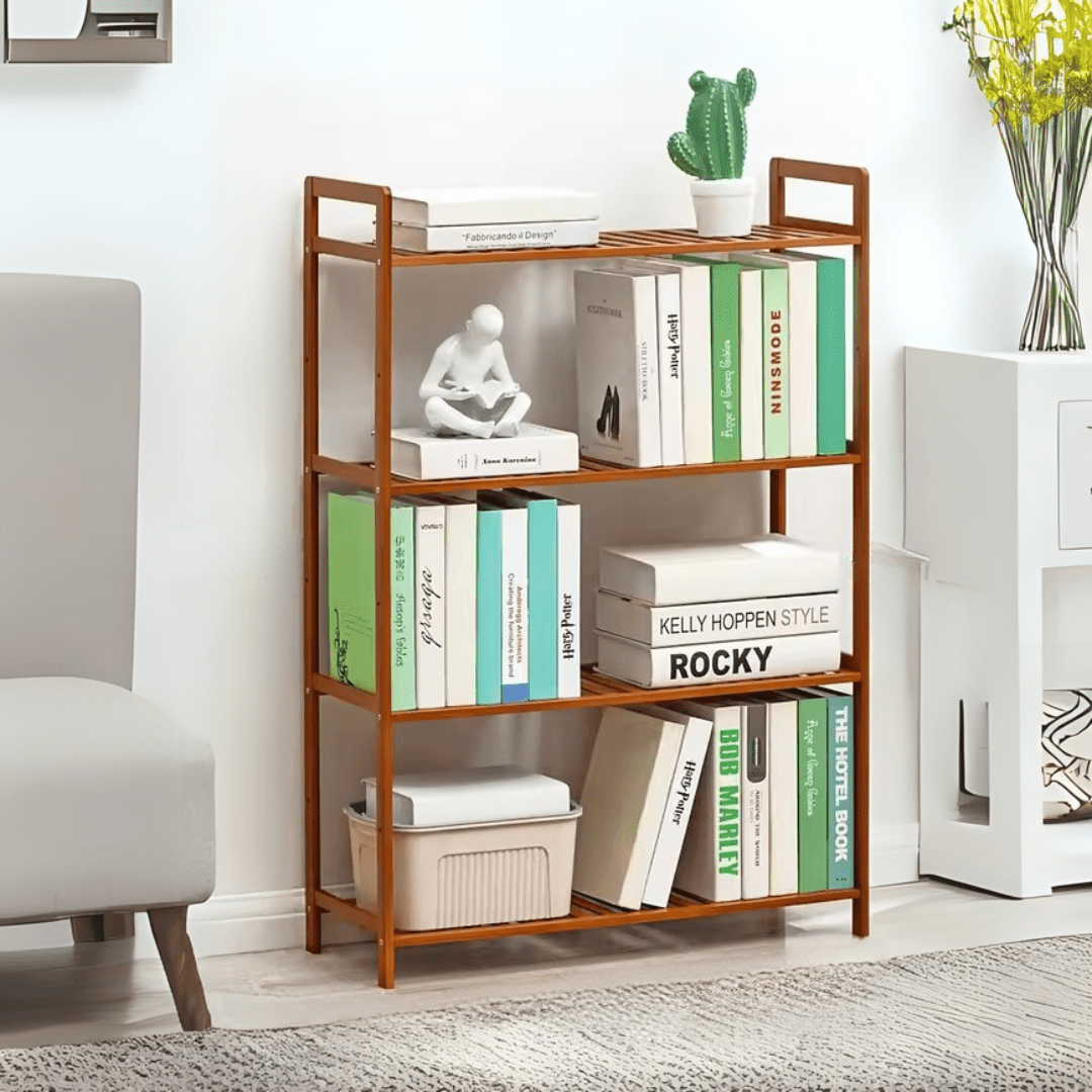 Multi-Purpose Bamboo Wood Floor-Standing Storage Rack (68cm)