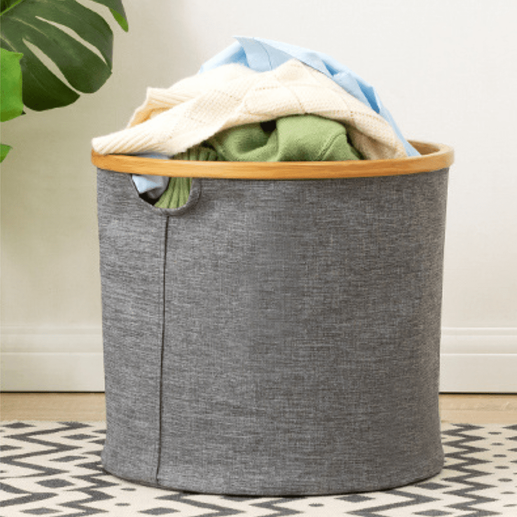 Multi-Purpose Oxford Cloth Foldable Storage Organizer Basket (Grey)