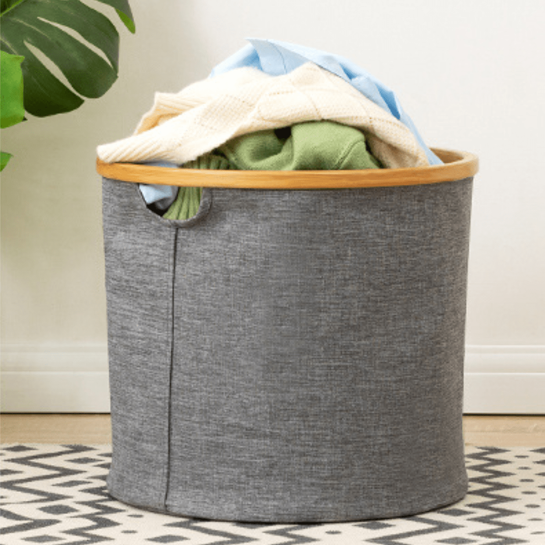 Multi-Purpose Oxford Cloth Foldable Storage Organizer Basket (Grey)