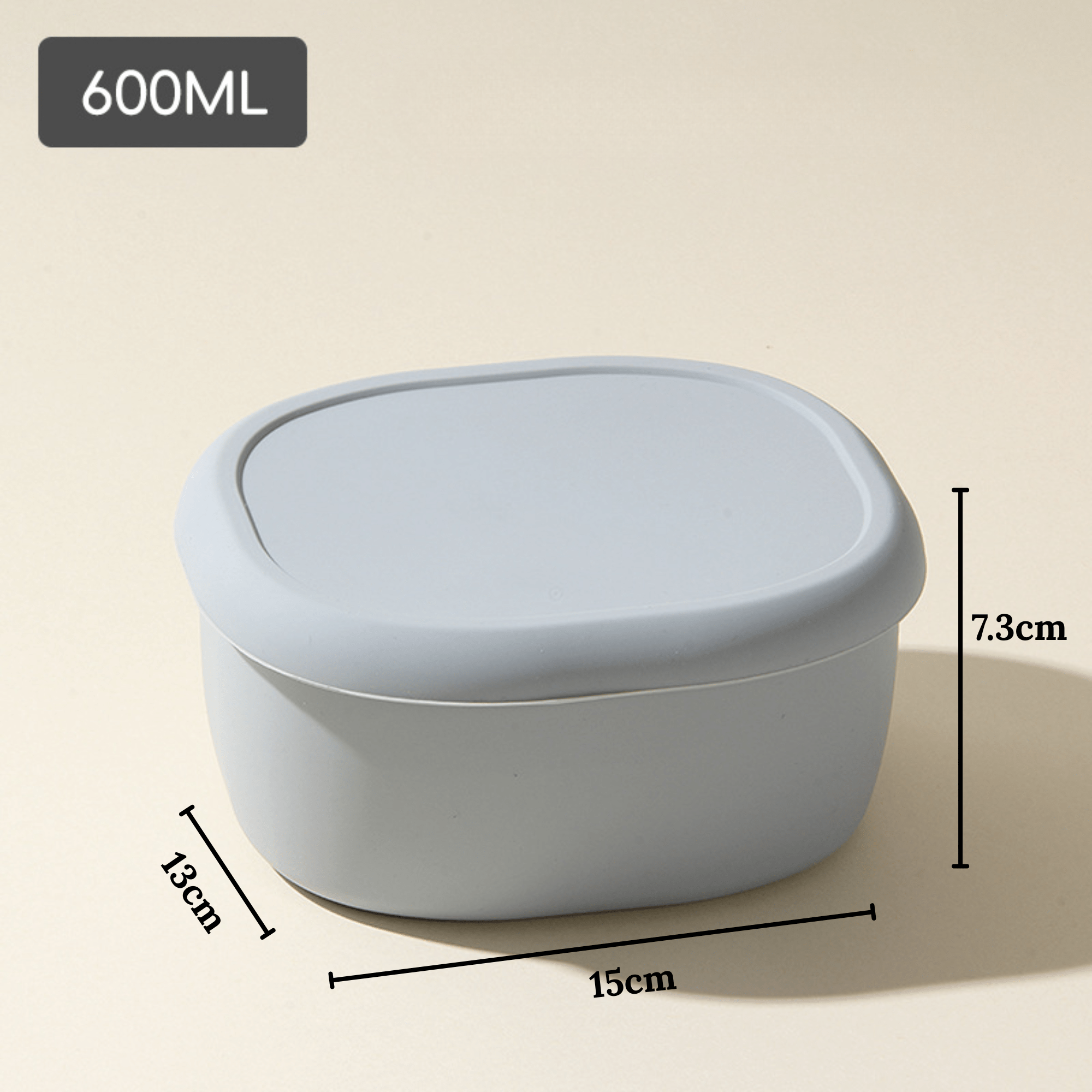 Multi-Use Silicone Food Storage Container with Lid for Daily Storage