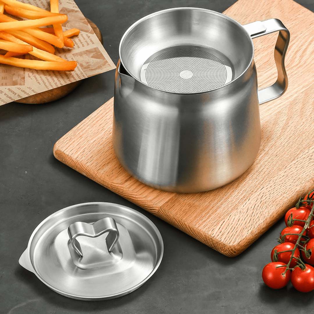 Multi-Purpose Stainless Steel Cooking Oil Strainer Pot