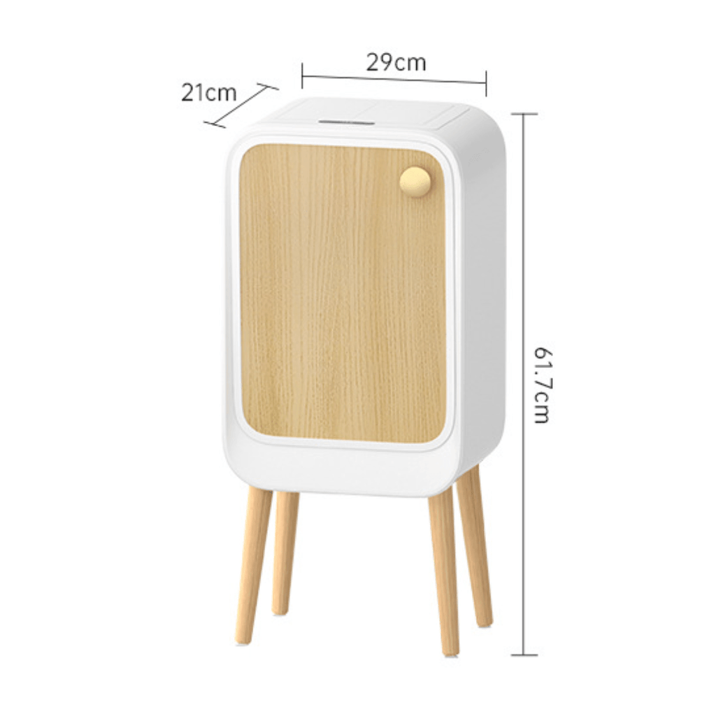 Premium Trash Can with Foot for Bedroom & Hall