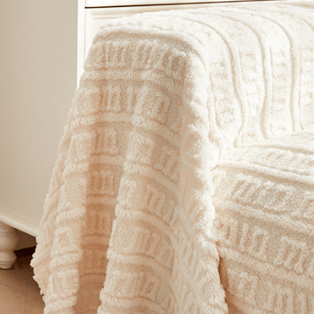 Elegance Chenille Sofa Cover : [EM-SC-27] (Cream)