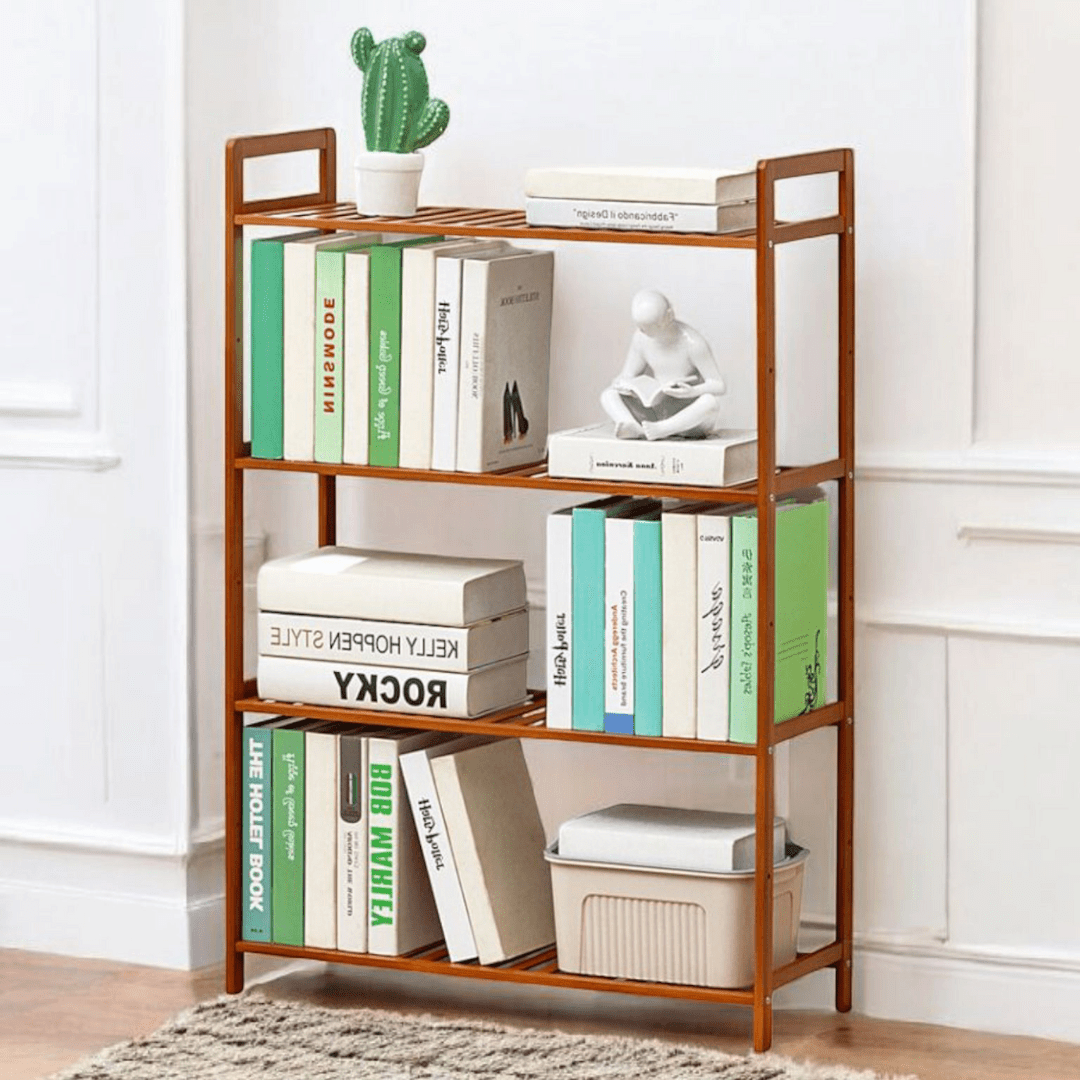 Multi-Purpose Bamboo Wood Floor-Standing Storage Rack (68cm)