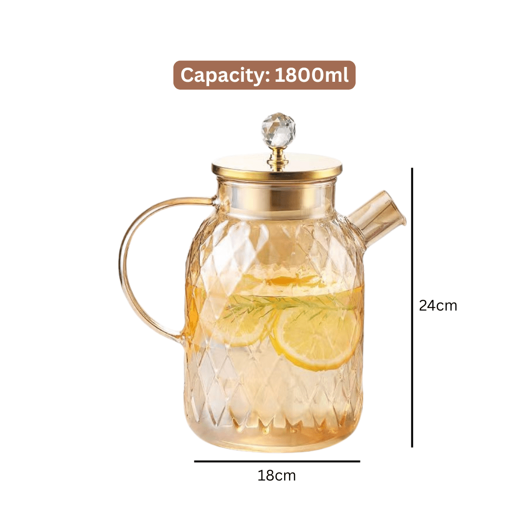 Multi-Purpose Borosilicate Glass Beverage Kettle With Lid
