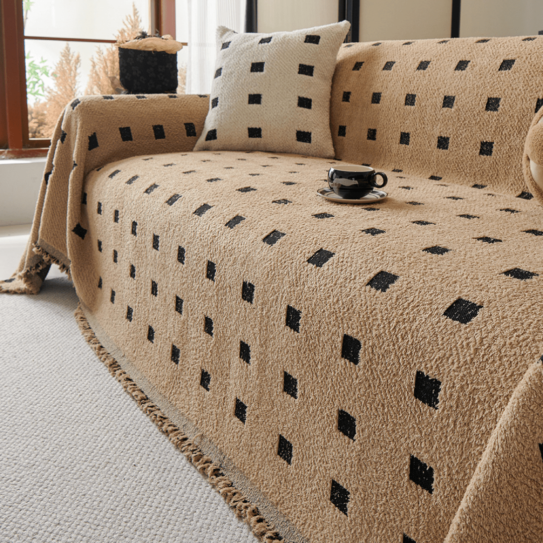 Multi-Purpose Plush Chenille Anti-Slip Full Sofa Cover