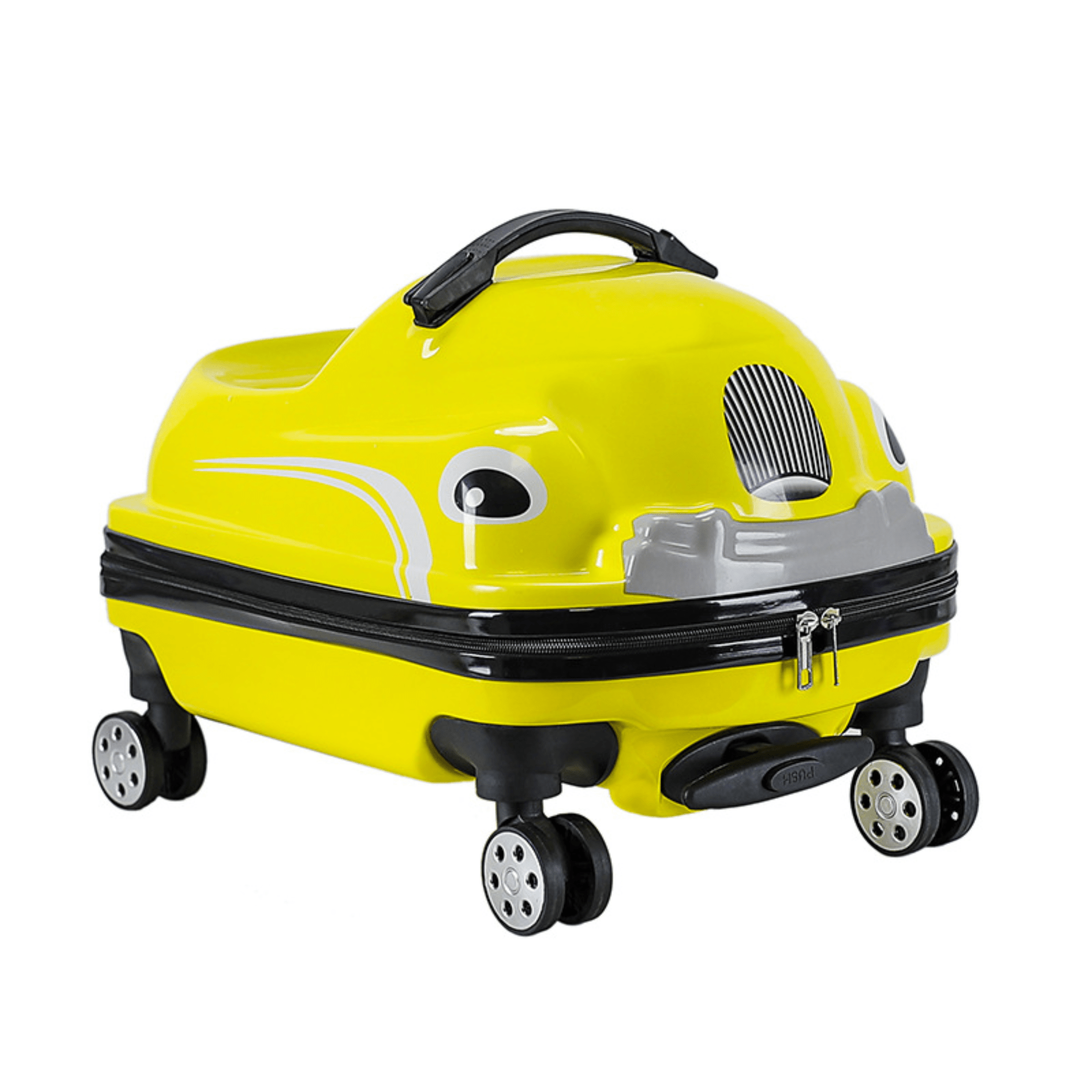 Multi-Functional Car-Shaped Carry-On Trolley Suitcase with Universal Wheels (50x31x33cm)