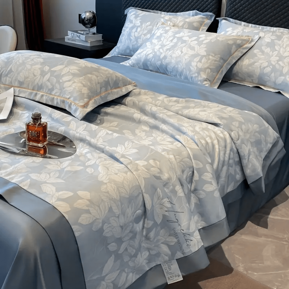 Ice Silk Elegance Comfort Quilt Set