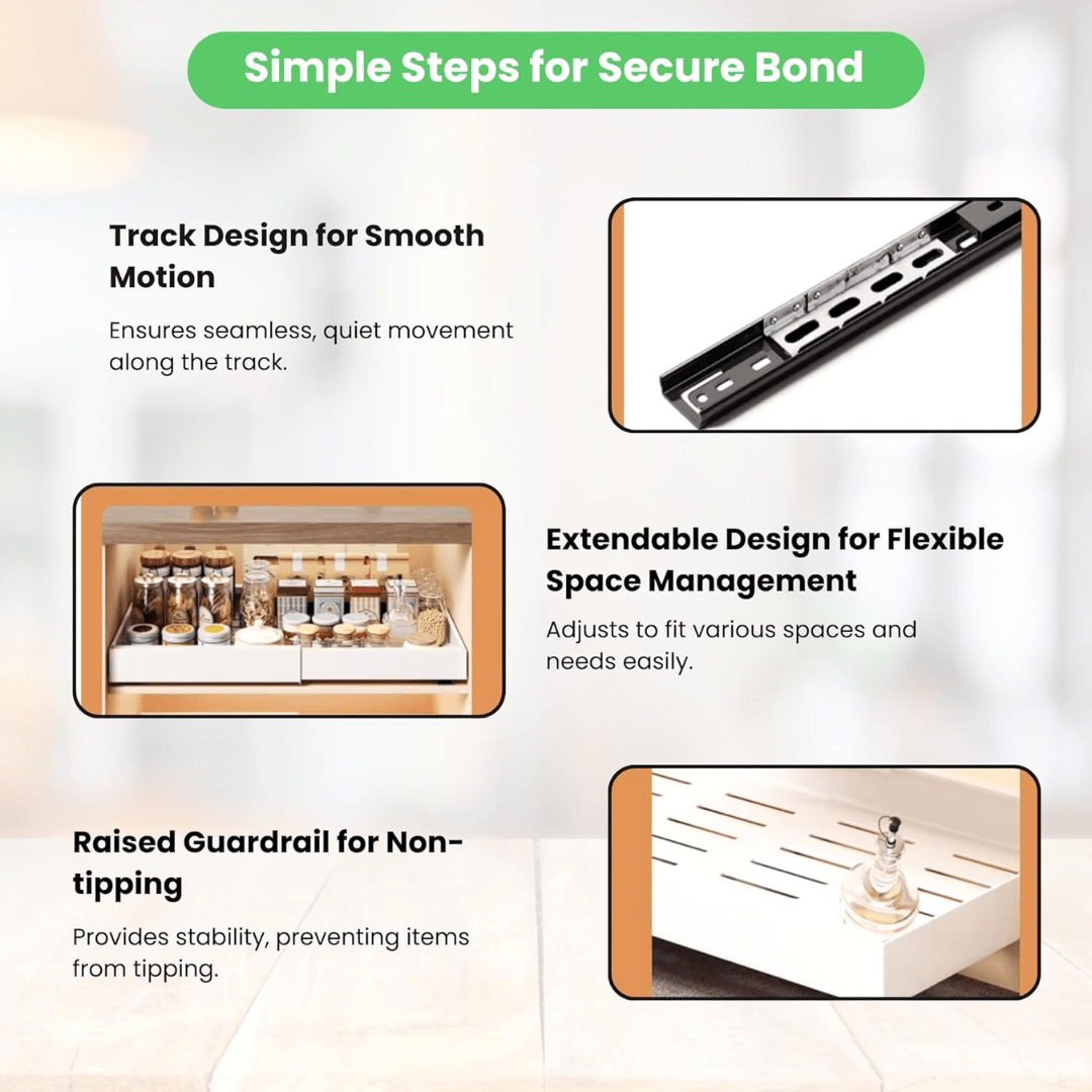 Slide Ease Kitchen Drawer Rack