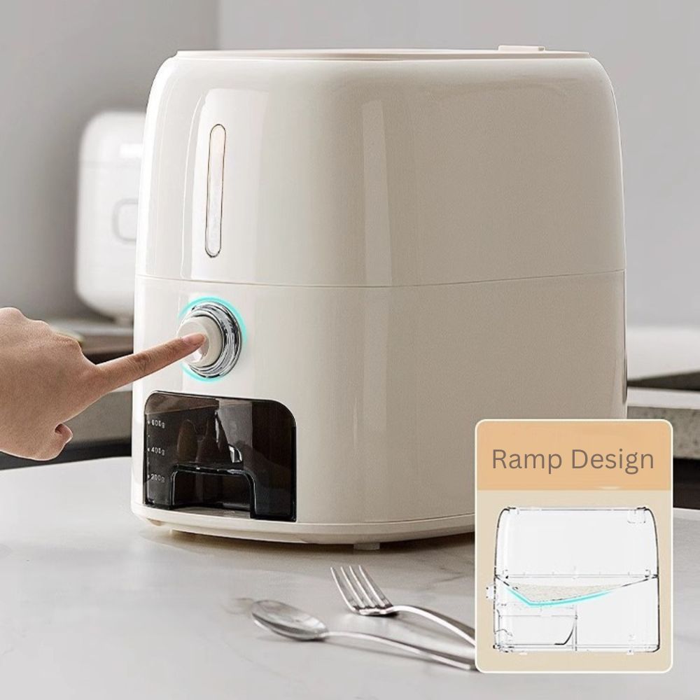 Multi-Purpose Airtight Rice Storage Container with Measuring Cup(5kg)