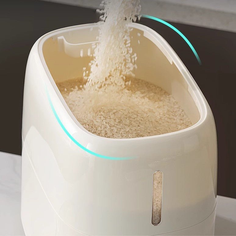 Multi-Purpose Airtight Rice Storage Container with Measuring Cup(10kg)