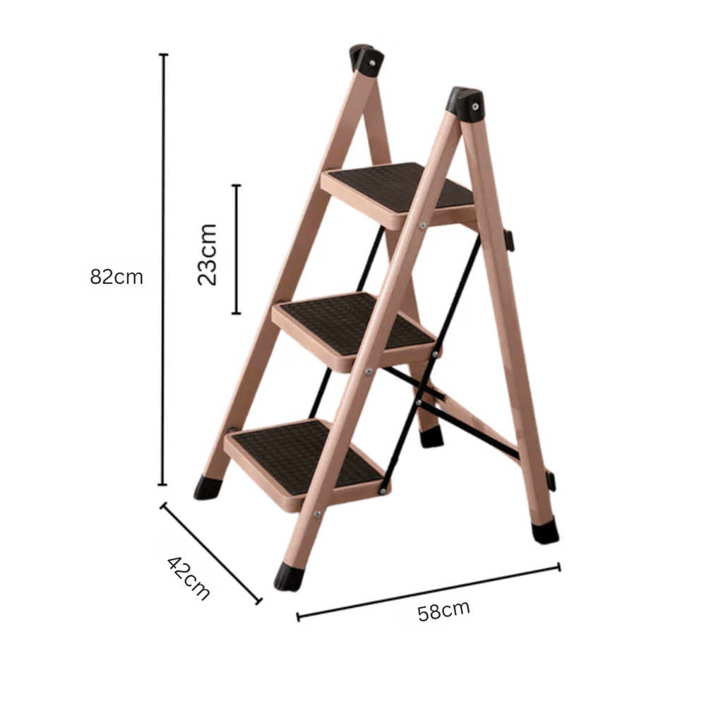Multipurpose Three Steps Folding Storage Ladder(82cm)