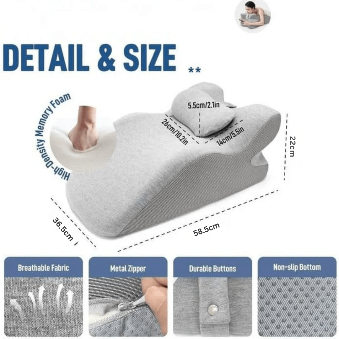 Multi-Position Memory Foam Ergonomic Face Down Pillow