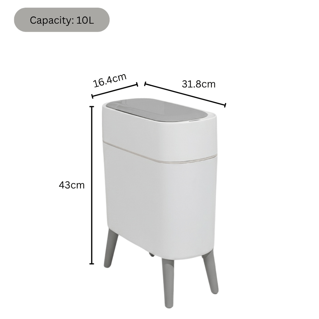 Premium Trash Can with Foot for Bedroom & Hall