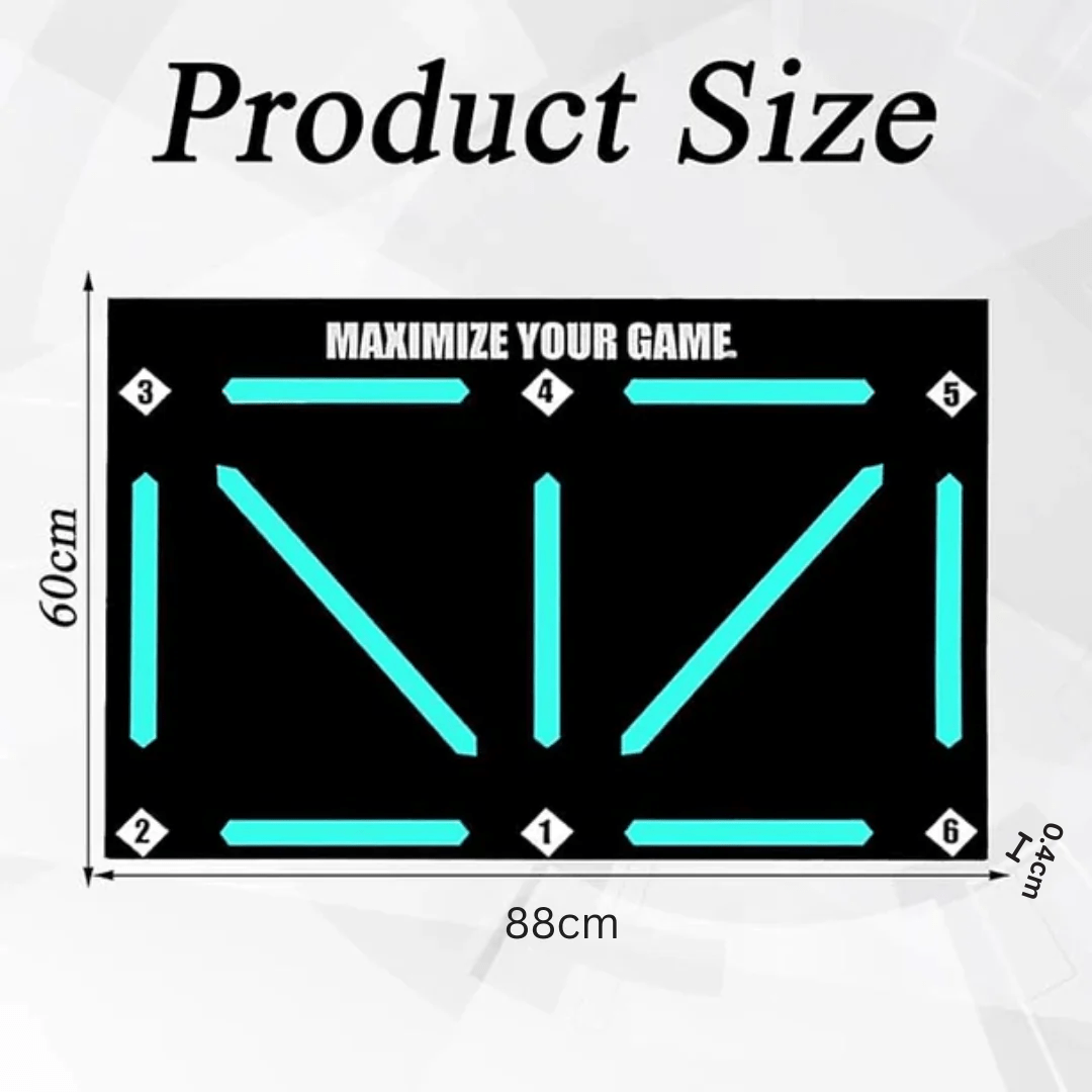 Non-Slip Football Training Control Mat for Skill Development (90cm)
