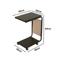 Double-Layer Wheeled Bedside Table for Modern Small Spaces