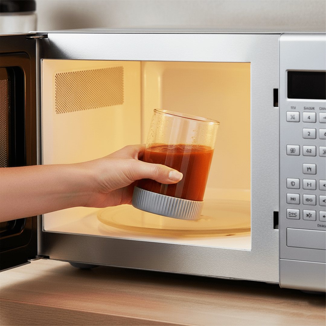 Premium Microwave Safe Borosilicate Glass Canister with Vacuum Lid(840ml)