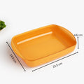 Yellow Rectangular Non-Stick Baking Dish