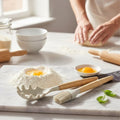 Wooden Handle Silicone Pasta Server & Brush Set