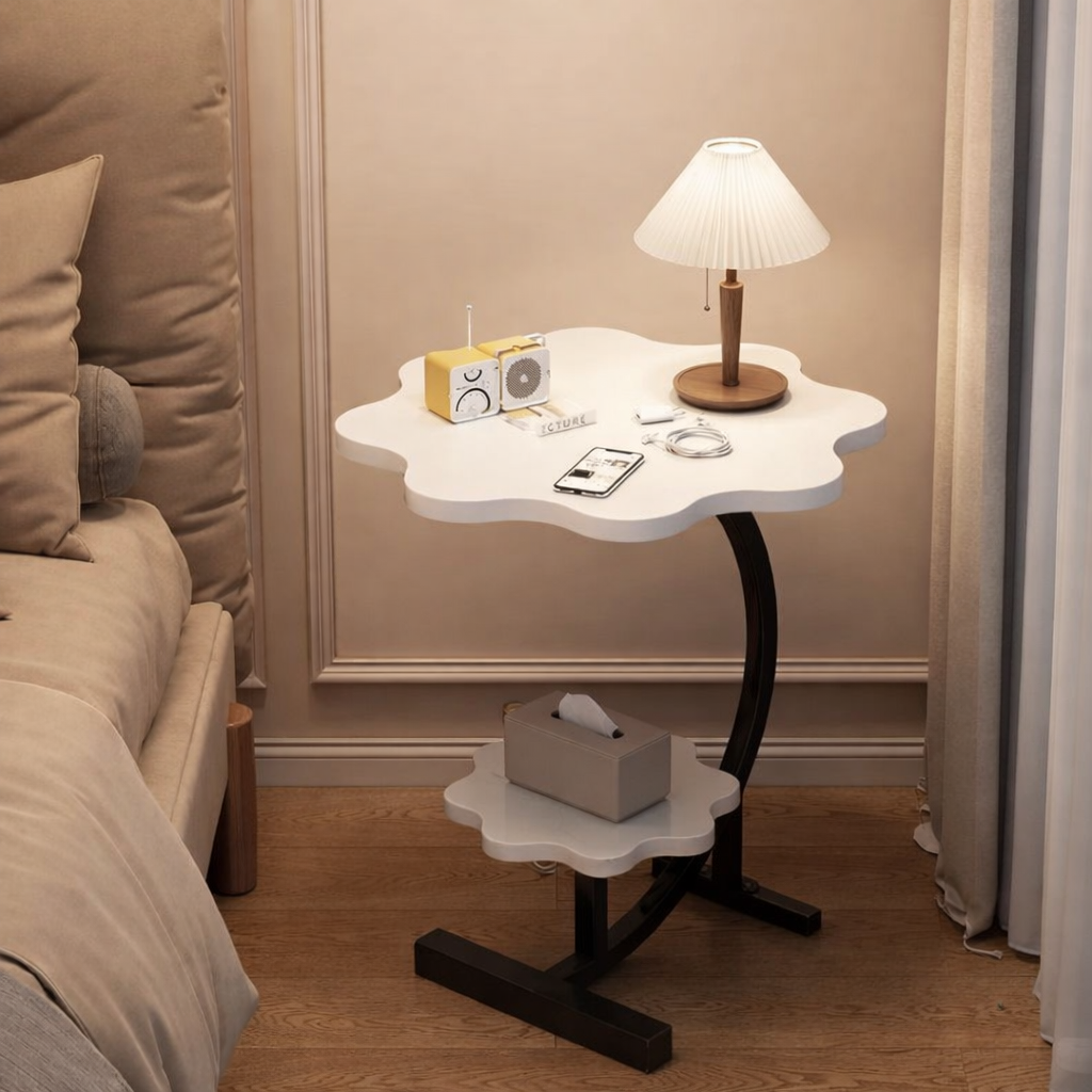 Multi-Purpose Wooden Bedside and Sofa Side Table