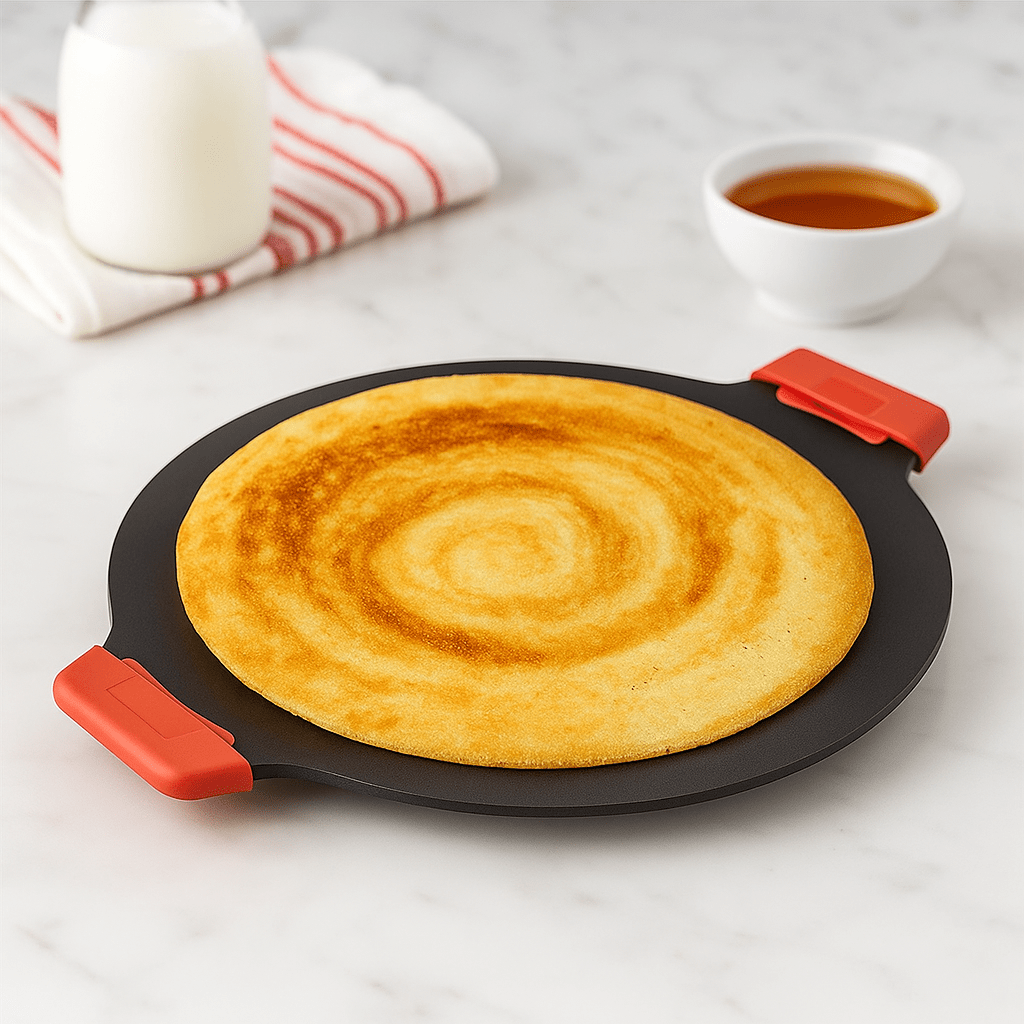 Multi-Cooktop Compatible Durable Cast Iron Dosa Tawa (30CM)