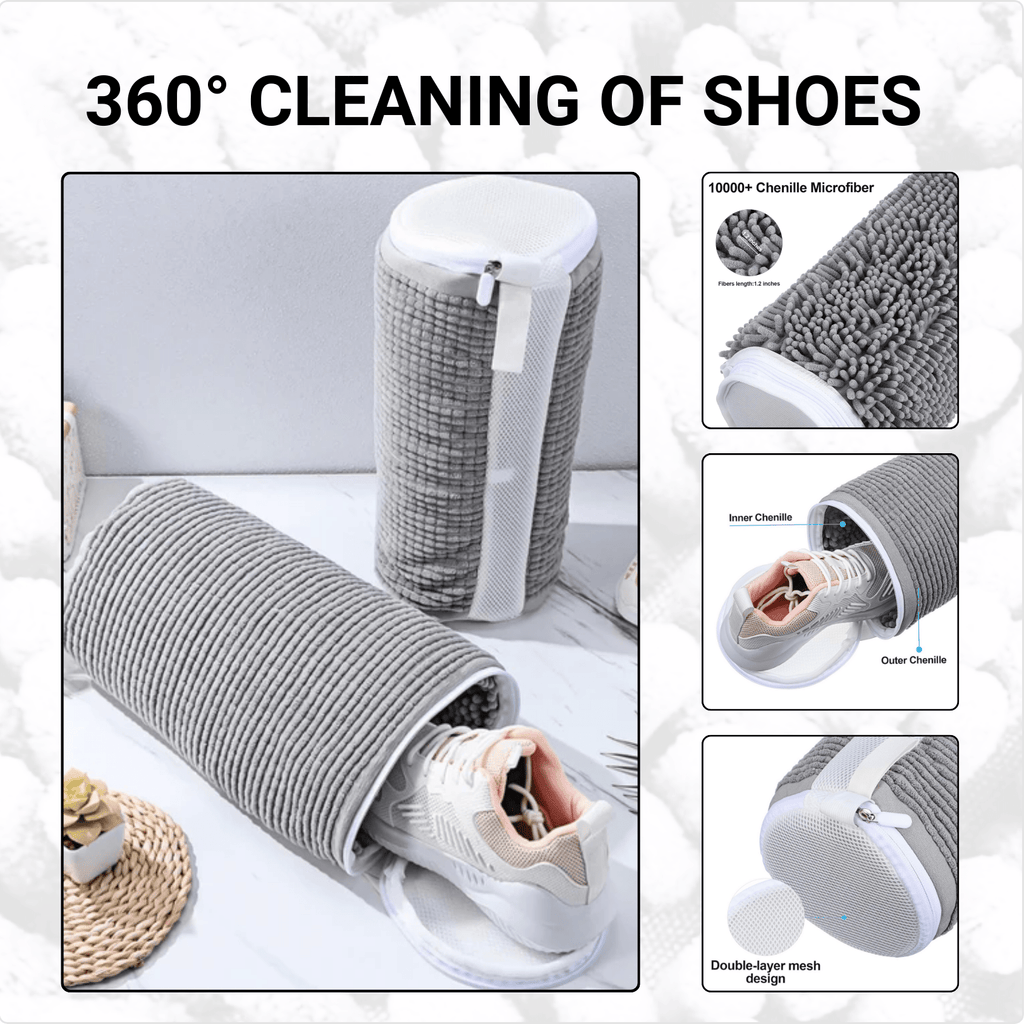 Fluffy Fibers Shoe Washing Bag