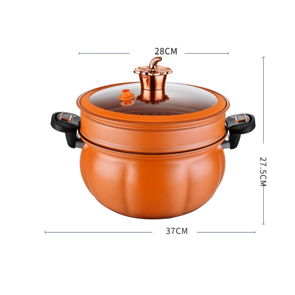 Pumpkin Micro Pressure Pot With Steamer
