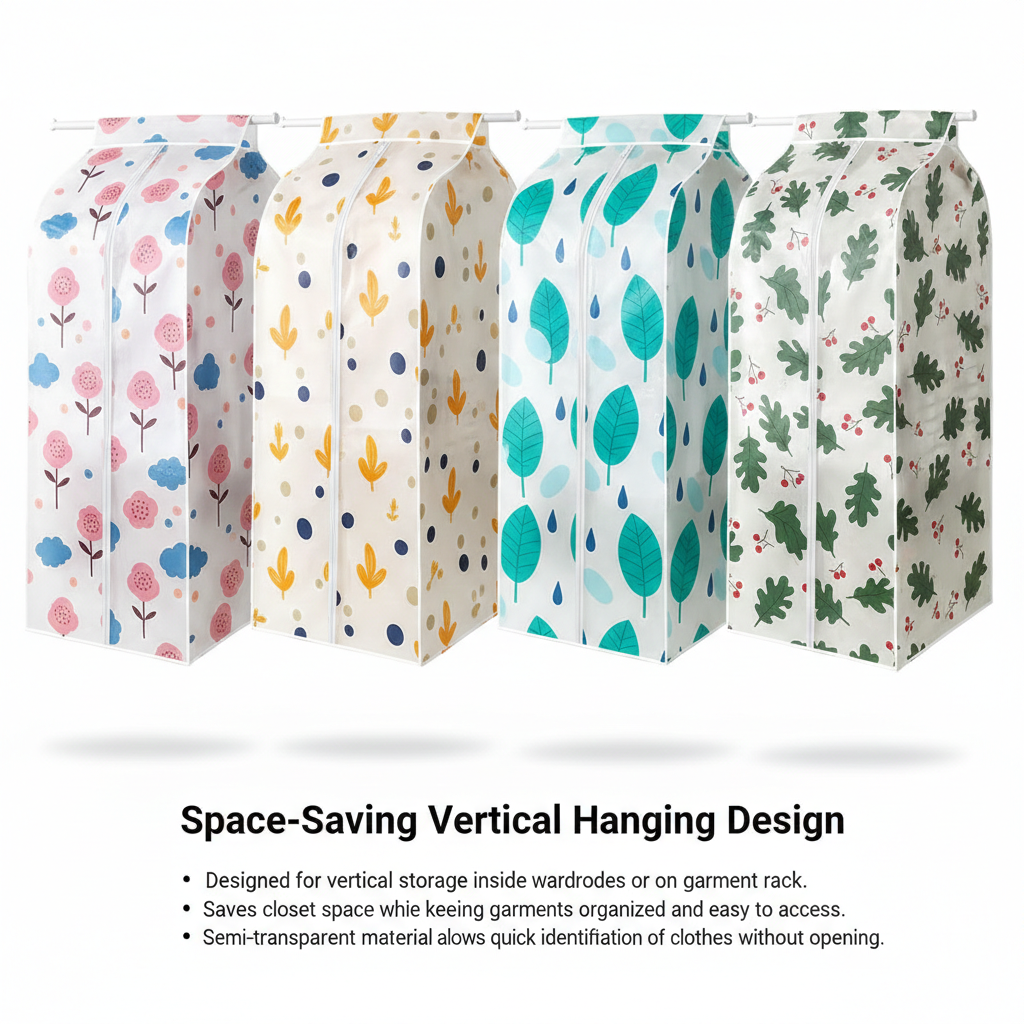 Printed Wardrobe Dustproof Storage Cover