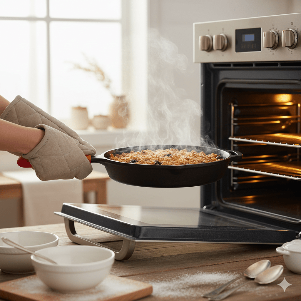 Heavy-Duty Cast Iron Skillet for Cooking & Frying