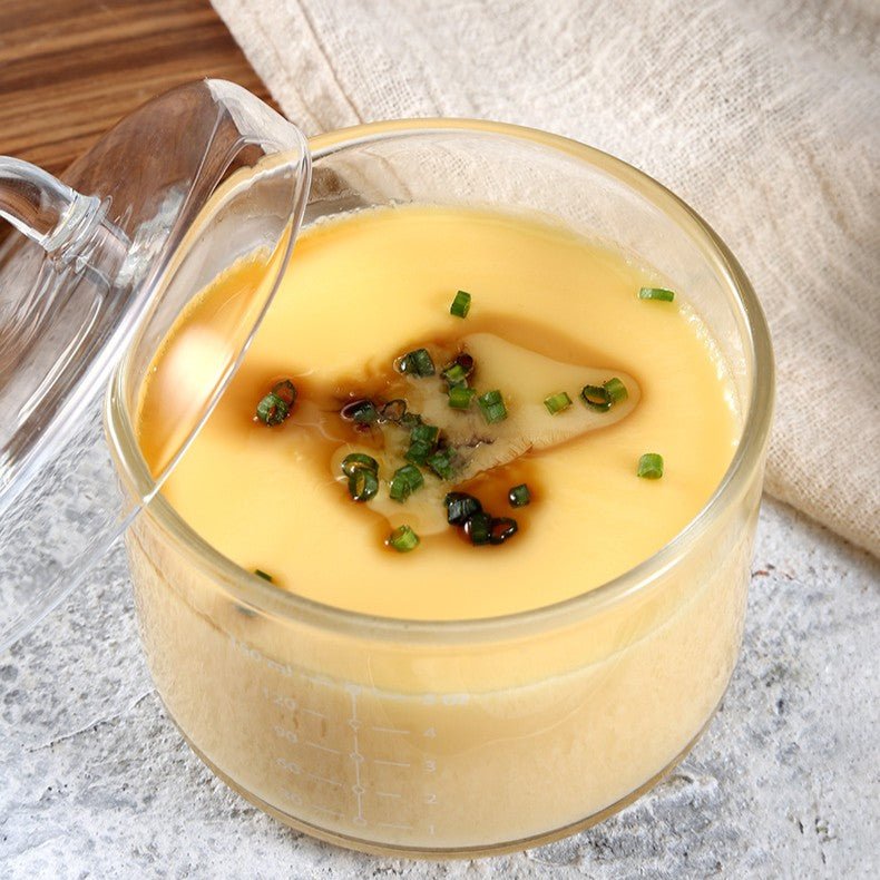 Heat-Resistant Glass Custard Bowl with Lid (150ml)