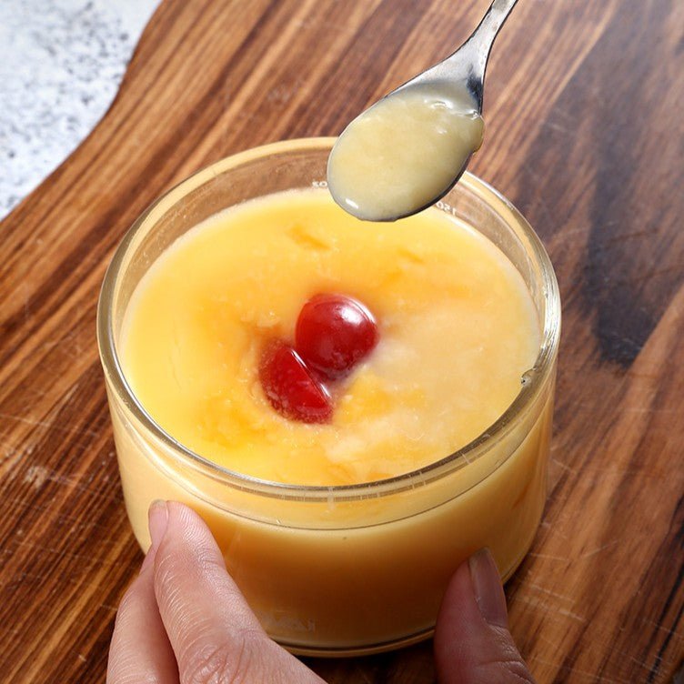Heat-Resistant Glass Custard Bowl with Lid (150ml)