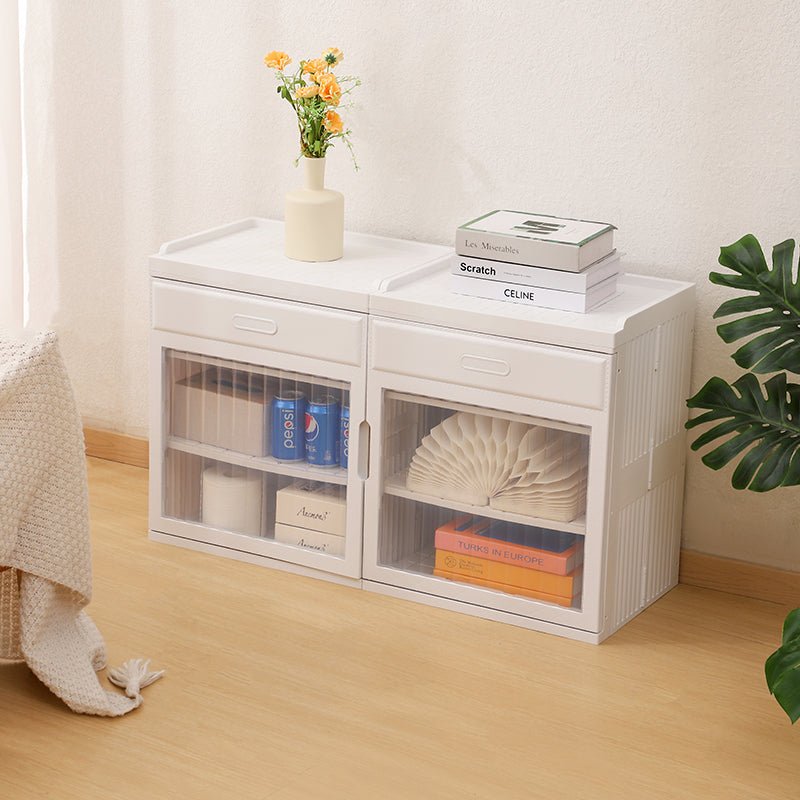 Space-Saving PP Plastic Design Multipurpose Cabinet – Instant Foldable Storage (88cm)