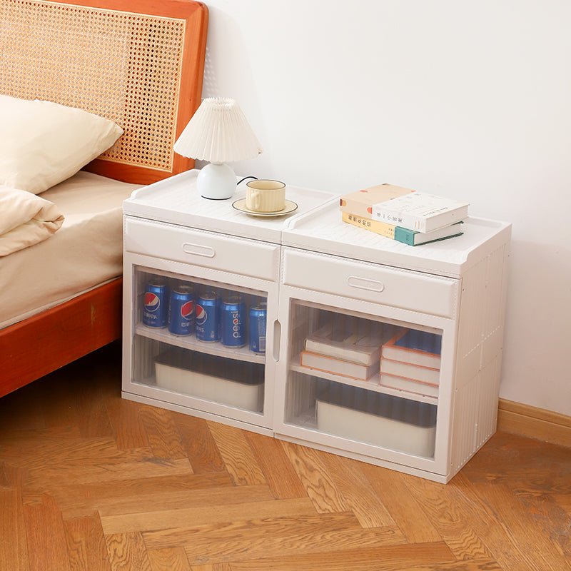Space-Saving PP Plastic Design Multipurpose Cabinet – Instant Foldable Storage (88cm)