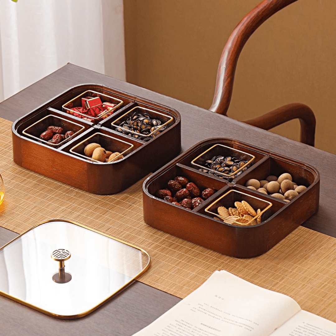 Moisture-Proof Wooden Serving Tray (Single Layer)
