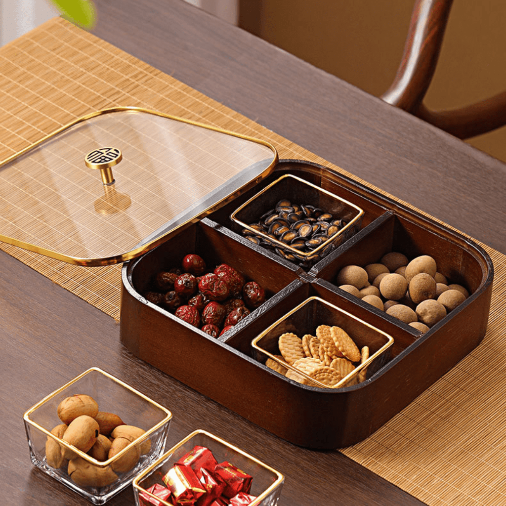Moisture-Proof Wooden Serving Tray (Single Layer)