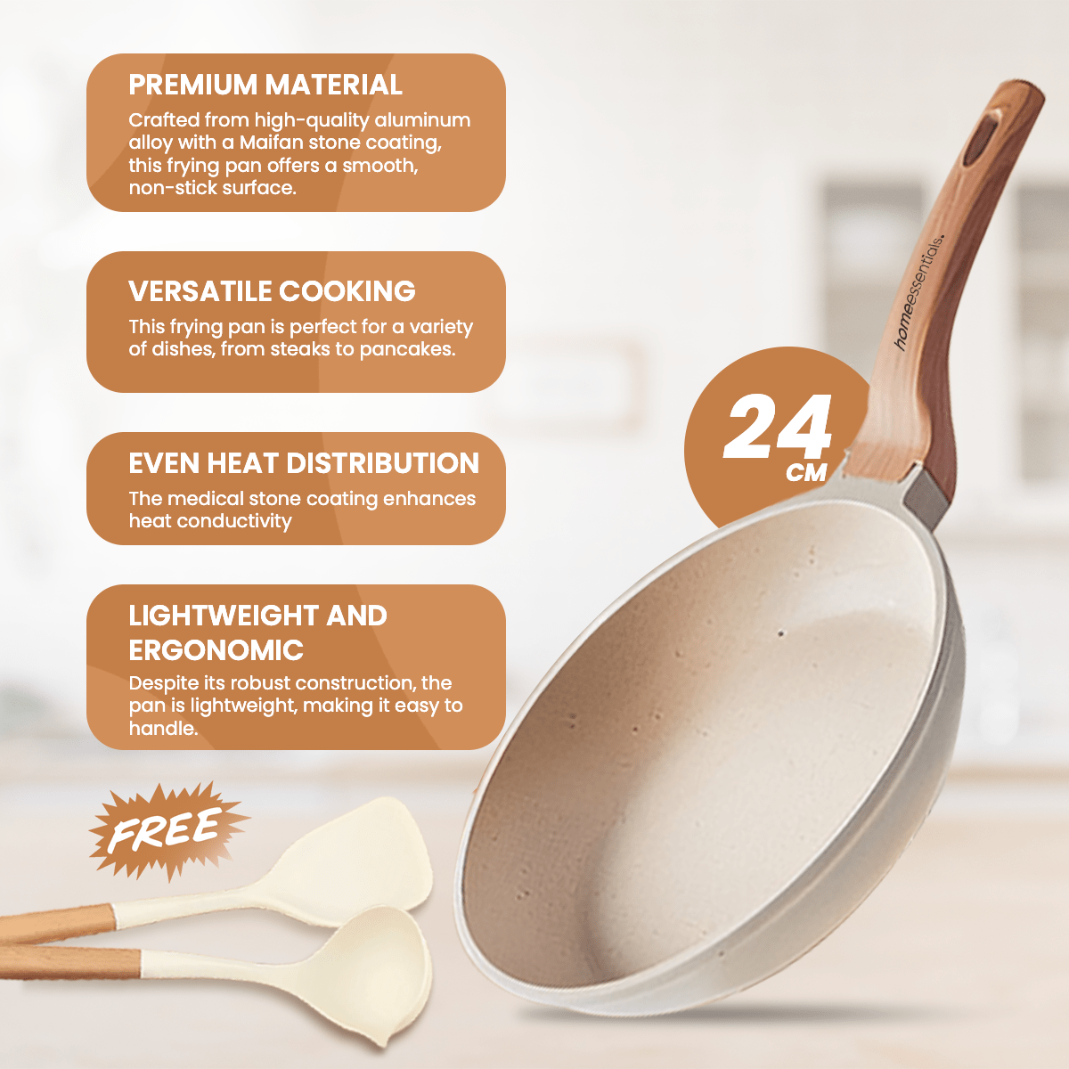 Premium Non-Stick Maifan Stone Frying Pan Range