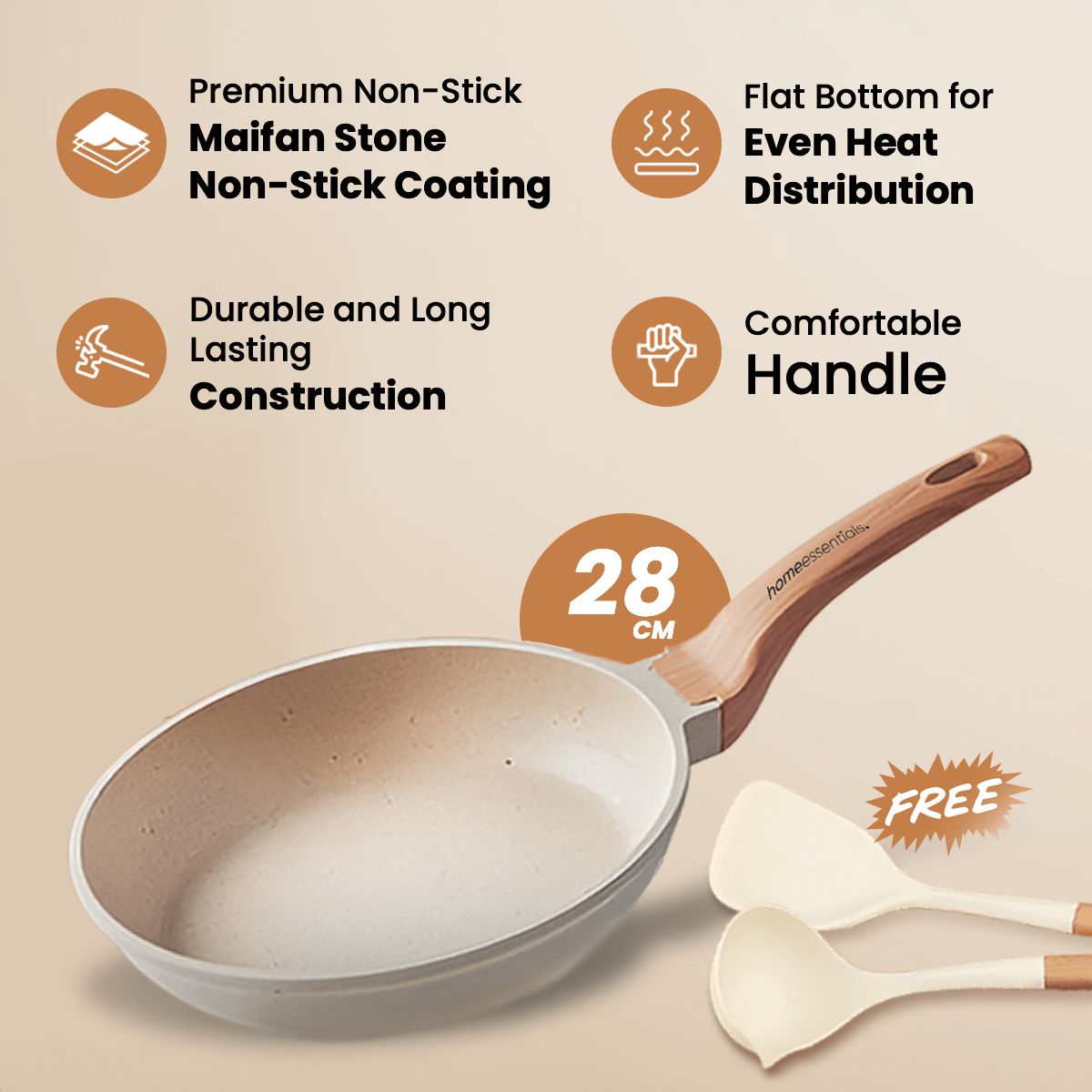 Premium Non-Stick Maifan Stone Frying Pan Range