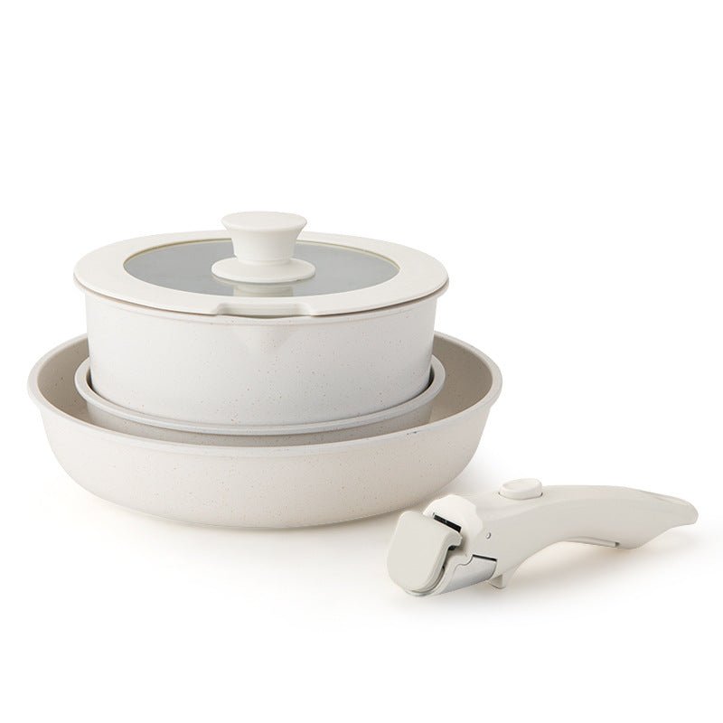 Maifan Stone Nonstick Cookware Set with Detachable Handles (11 Piece)