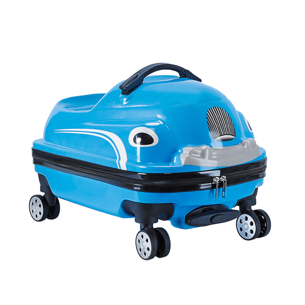 Multi-Functional Car-Shaped Carry-On Trolley Suitcase with Universal Wheels (50x31x33cm)