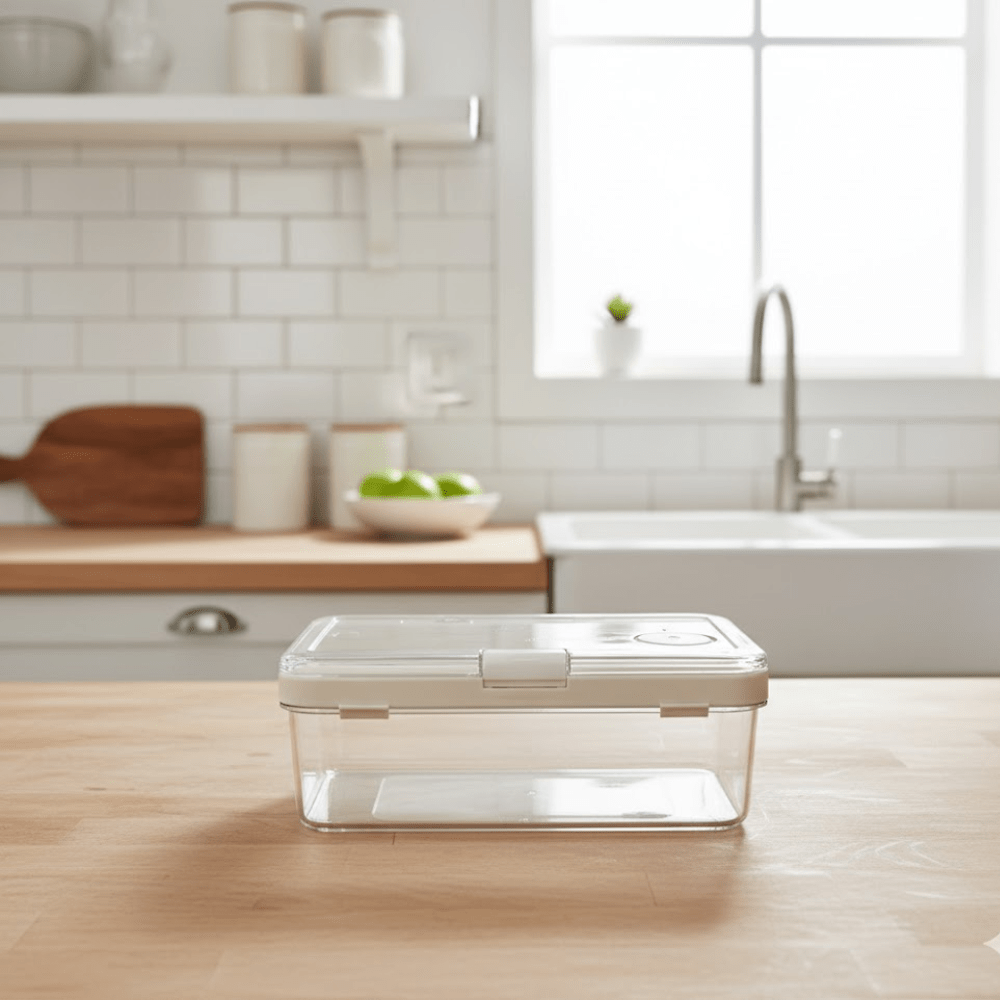Multi-Purpose Portable Leak-Proof Sealing Crisper Box with Ice Crystals