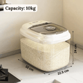 Multipurpose Rice Food Storage Container with Airtight Sealing Lid