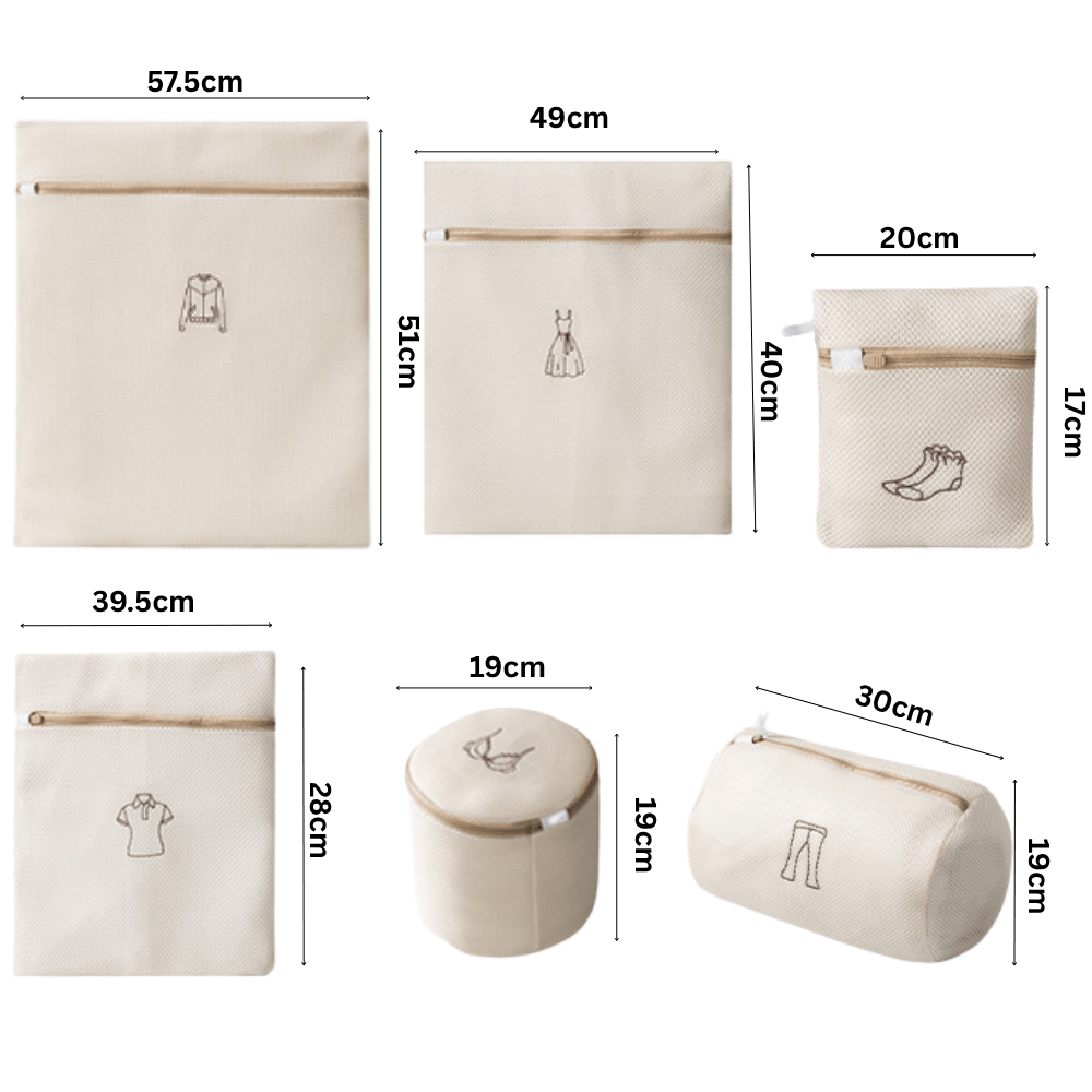 Multipurpose Net Bags For Travel and Laundry Purpose (Set of 6)