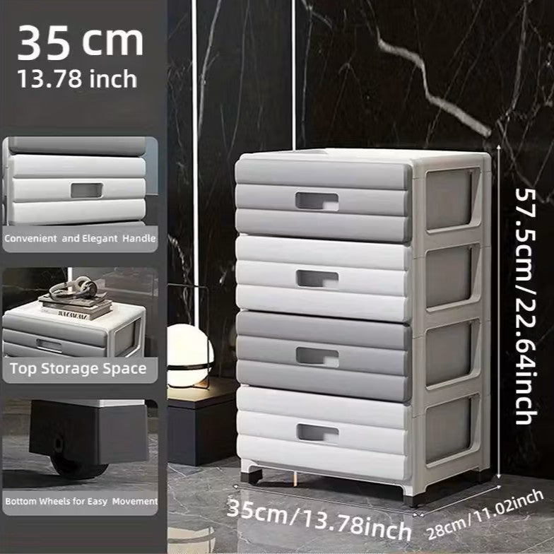 Modern Compact Rolling Drawer Organizer (35cm)