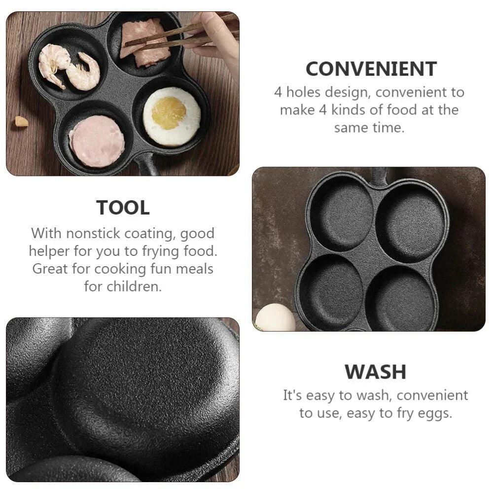 Multi-Cup Cast Iron Pancake Cooking Pan(18cm)