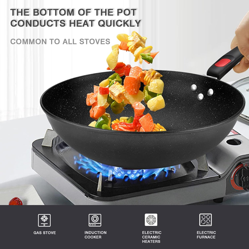 Multi-Function Maifan Non Stick Home Cookware Set (Set of 3)