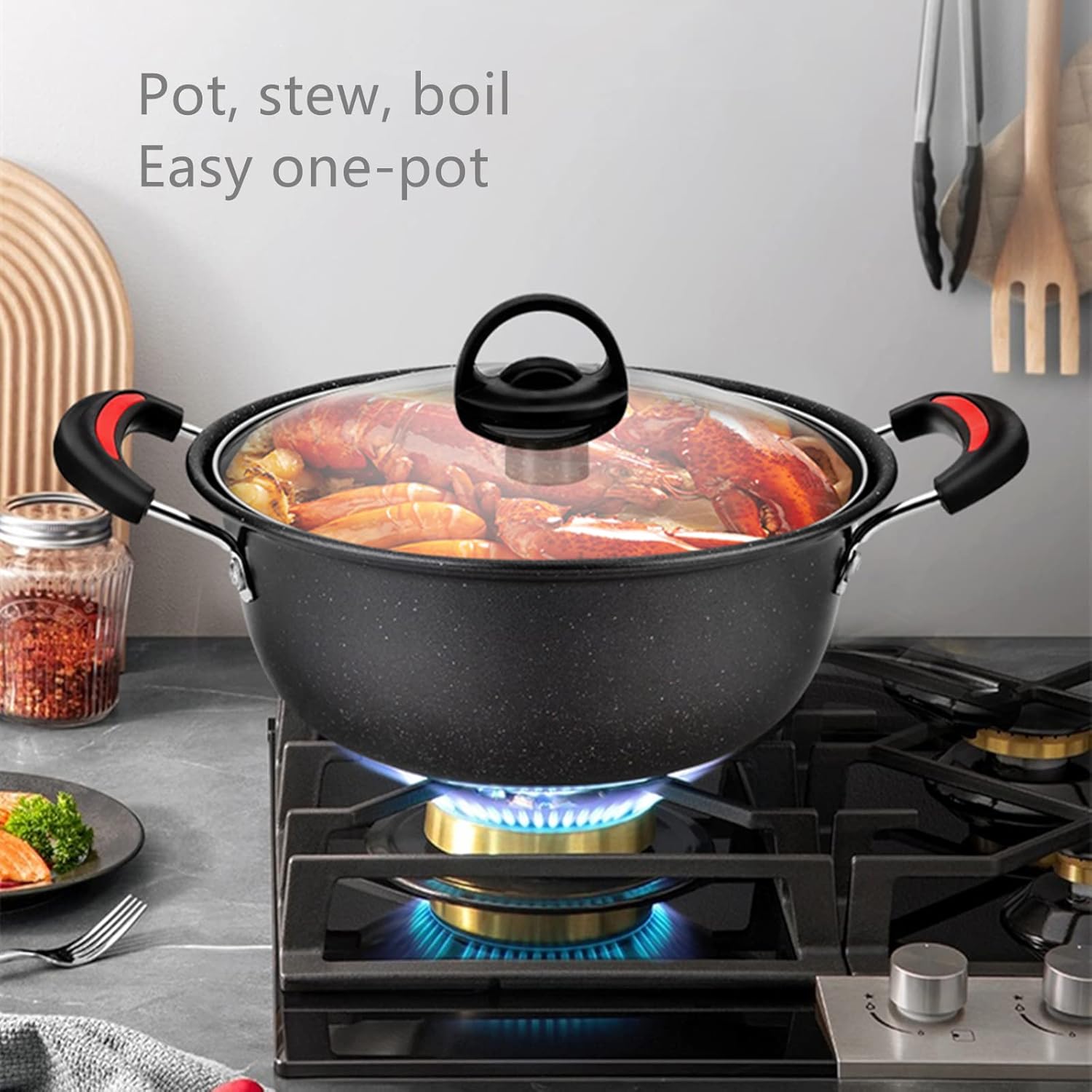 Multi-Function Maifan Non Stick Home Cookware Set (Set of 3)