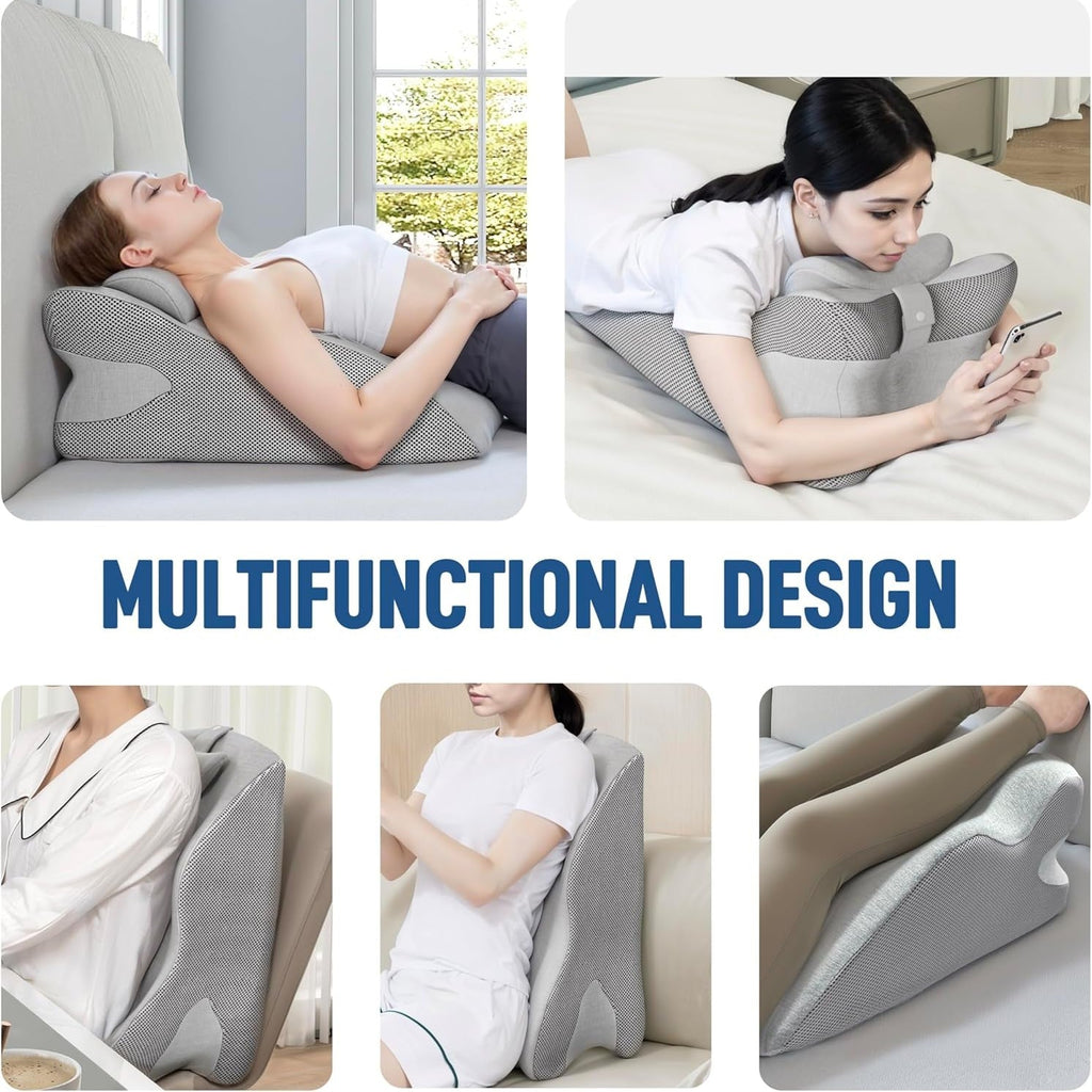 Multi-Position Memory Foam Ergonomic Face Down Pillow