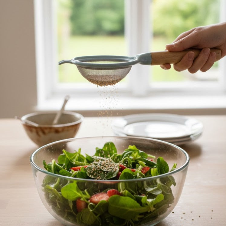 Multi-Purpose Stainless Steel Fine Mesh Kitchen Strainer