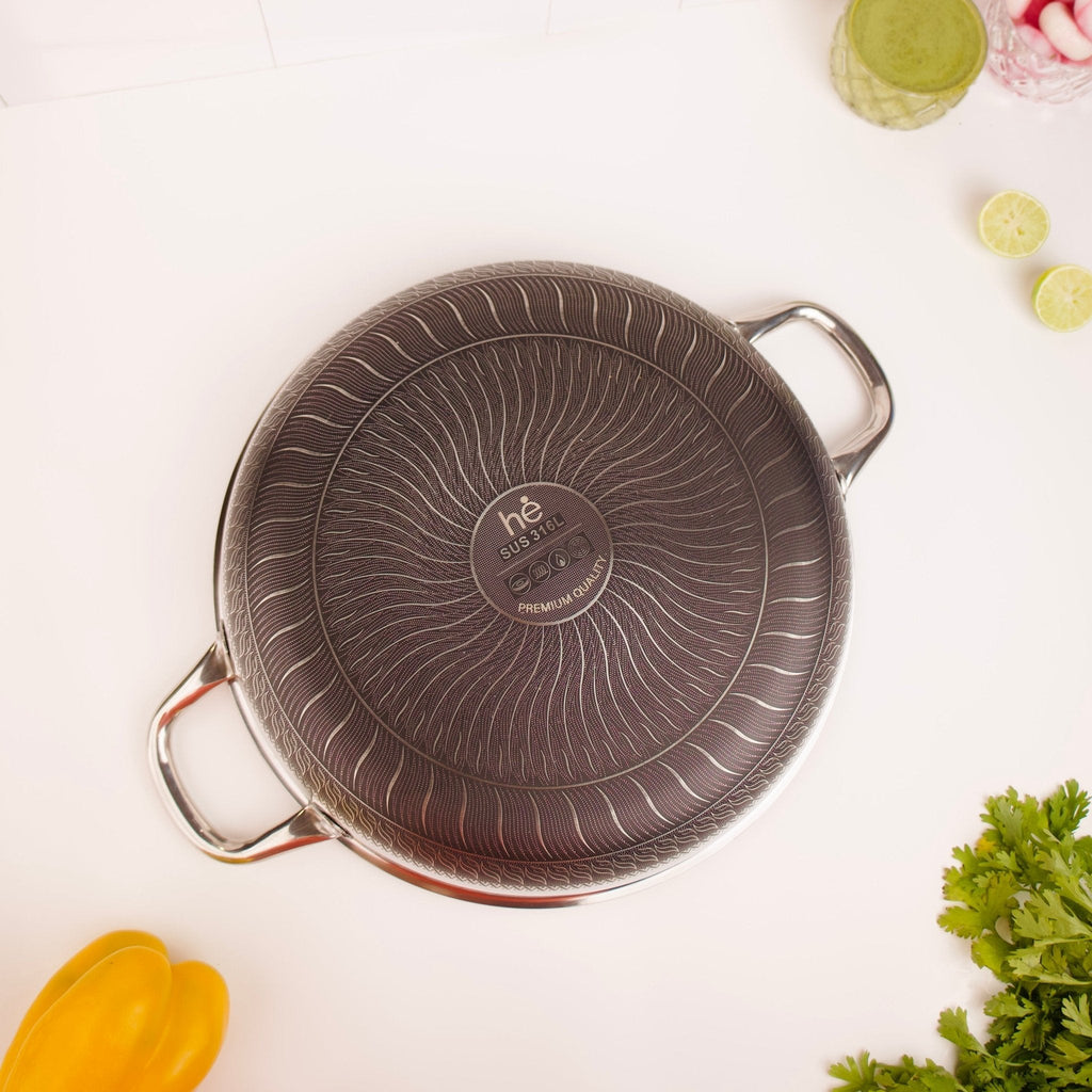 Multi-Purpose Stainless Steel Honeycomb Cooking Pot(28cm)